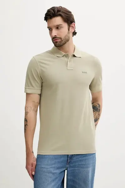 BOSS Orange polo pánské bavlněné Prime