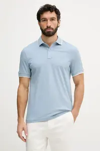 BOSS Orange polo pánské bavlněný s elastanem Passertip