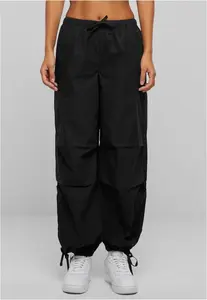 Women's Cargo Parashute Pants - Black