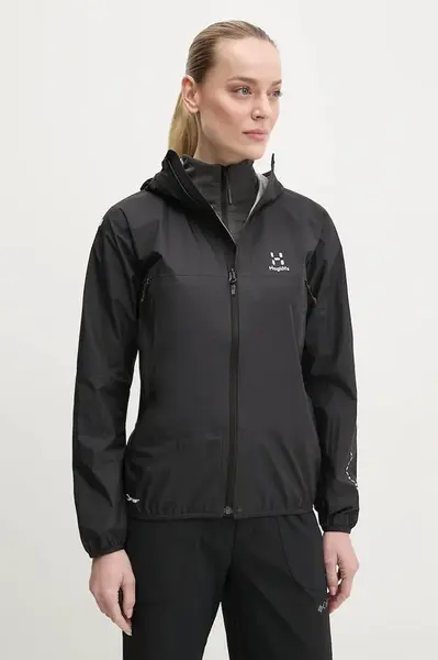 Outdoorová bunda Haglöfs L.I.M Proof růžová barva, 605235