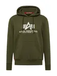 ALPHA INDUSTRIES Mikina  olivová / biela