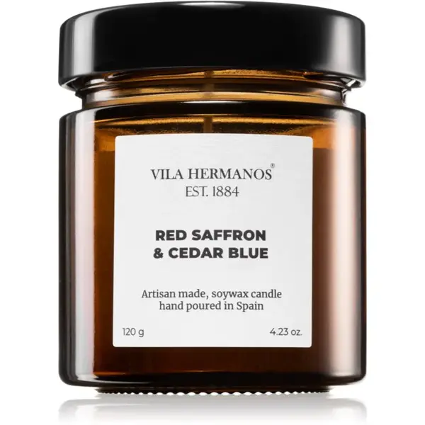 Vila Hermanos Apothecary Red Saffron & Cedar Blue vonná svíčka 120 g