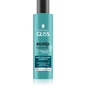 Schwarzkopf Gliss Scalp Balance hloubkově čisticí šampon pro mastnou pokožku hlavy 200 ml