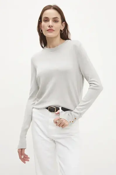 Svetr Answear.LAB dámský, šedá barva, lehký