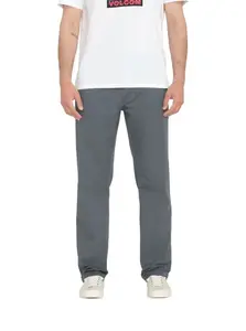 Volcom pánské kalhoty Frickin Modern Stret Dark Slate | Šedá | Velikost 33 x 34