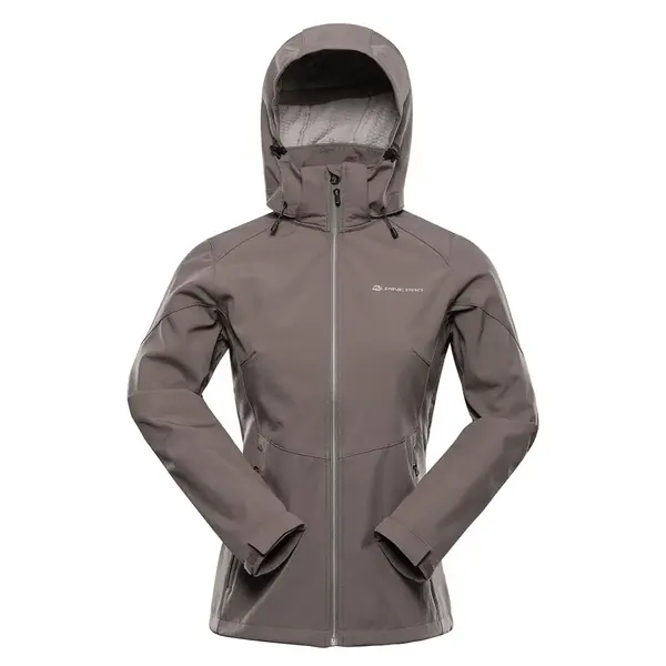 Dámská softshellová bunda s membránou alpine pro hoora 2 šedá xl