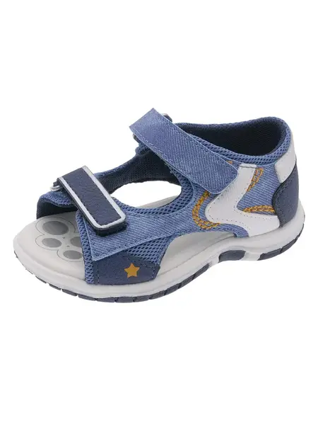 Chicco Otvorená obuv 'Facci'  modrá denim / karí / sivá