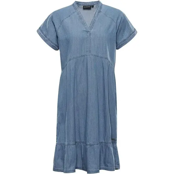 ALPINE PRO PREHA Dámské šaty, modrá, velikost