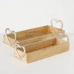 Ambia Home TÁC, dřevo, kov, 48/20/13 cm