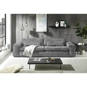 Livetastic POHOVKA BIG SOFA, textil, šedá