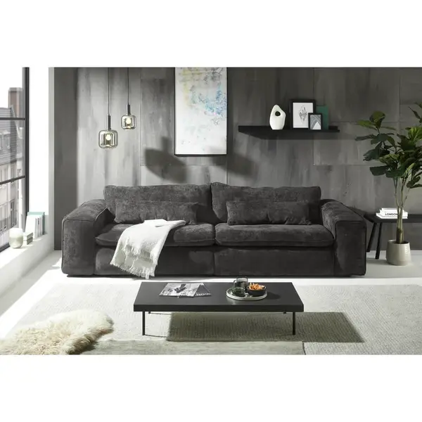 Livetastic POHOVKA BIG SOFA, textil, černá