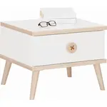 Modern Living NOČNÍ STOLEK bílá, barvy dubu