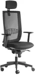 ALBA kancelářská židle KENT síť s 3D PDH a područkami, BLACK 27