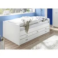 MID.YOU VÝSUVNÁ POSTEL, 120/200 cm, bílá