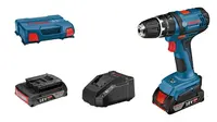 Bosch Náradie - 18V AKU vŕtačka s príklepom, 2x aku 2,0 Ah GBA, nabíjačka 06019D2303