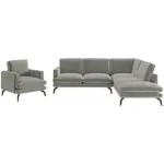 Livetastic SEDACÍ SESTAVA, textil, šedá