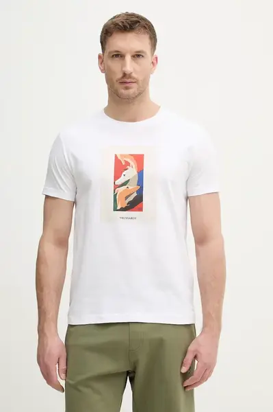 Bavlněné tričko Trussardi