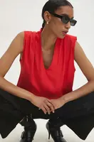 Halenka Answear.LAB dámská, červená barva, hladká