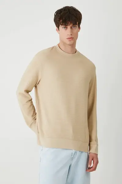 Tričko s dlouhým rukávem Medicine pánské, béžová barva