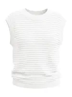 Imily Bela Sveter  šedobiela