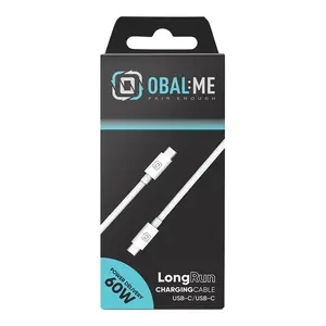 OBAL:ME LongRun USB-C/USB-C kabel 60W 1m, bílá