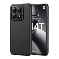 Lenuo TPU leather kryt pro Xiaomi 14T černá