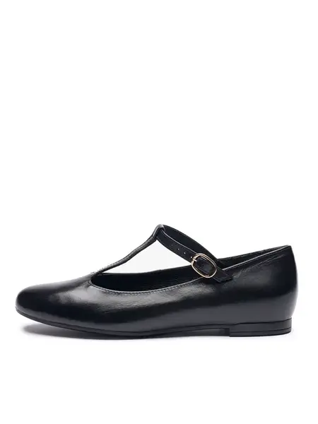 RYŁKO Baleríny s ramienkom  čierna