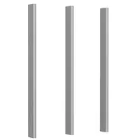 Sada 3 rukovätí Modulix Strieborná