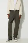 Bavlněné kalhoty Alpha Industries Agent Pant zelená barva, ve střihu cargo, 158205