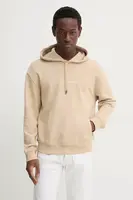 Mikina Guess Jeans pánská, béžová barva, s kapucí, s aplikací, M5RQ38 KCPR1