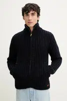 Svetr s příměsí vlny Superdry tmavomodrá barva, M6110592A-2TF