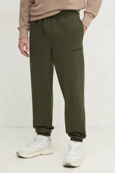 Tepláky Polo Ralph Lauren zelená barva, hladké, 710961136