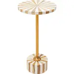 Kare-Design ODKLÁDACÍ STOLEK, bílá, barvy zlata