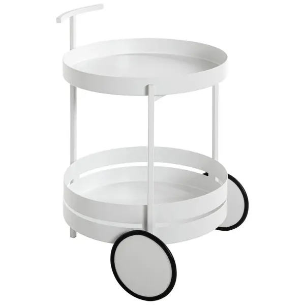 XXXL SERVÍROVACÍ VOZÍK, bílá, 42/42/61 cm