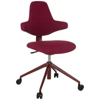 MID.YOU OTOČNÁ ŽIDLE, plochá tkanina, červená