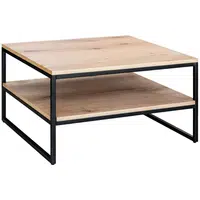 MID.YOU KONFERENČNÍ STOLEK, černá, barvy dubu, dřevo, kov, kompozitní dřevo, 80/70/45 cm