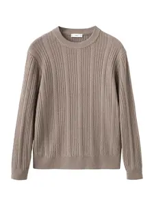 MANGO MAN Sveter 'Marina'  tmavošedá