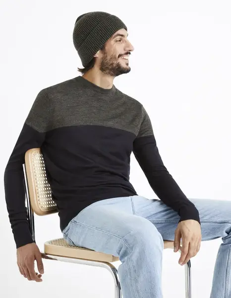Celio Vlněný svetr Cemeribloc - Pánské