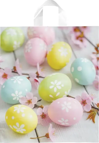 Igelitová velikonoční taška 39x46x8 (s uchem)