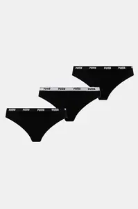 Puma tanga dámské bavlněné s elastanem 3-pack