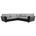 Livetastic ROHOVÁ SEDAČKA, textil, černá, světle šedá