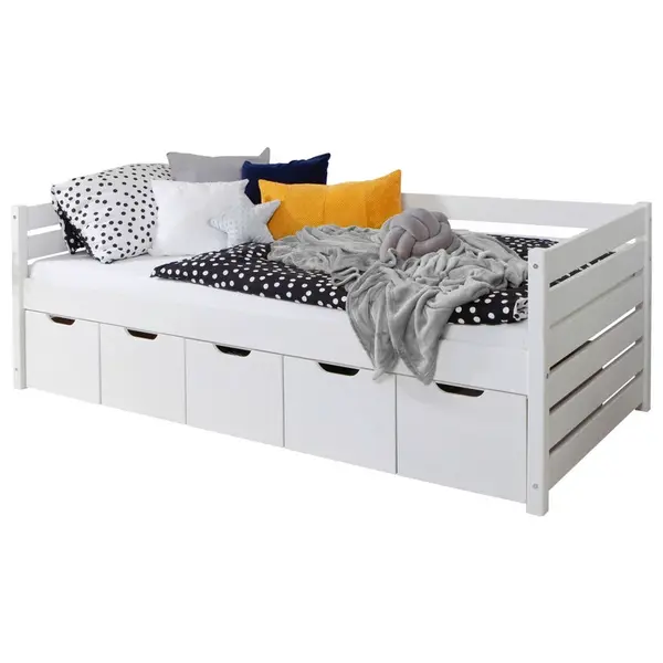 MID.YOU POSTEL S ÚLOŽNÝM PROSTOREM, 120/200 cm, bílá