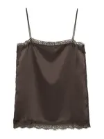 Pull&Bear Top  tmavohnedá