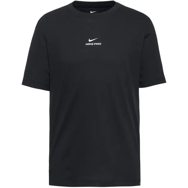 NIKE Funkčné tričko 'Pro'  čierna / biela