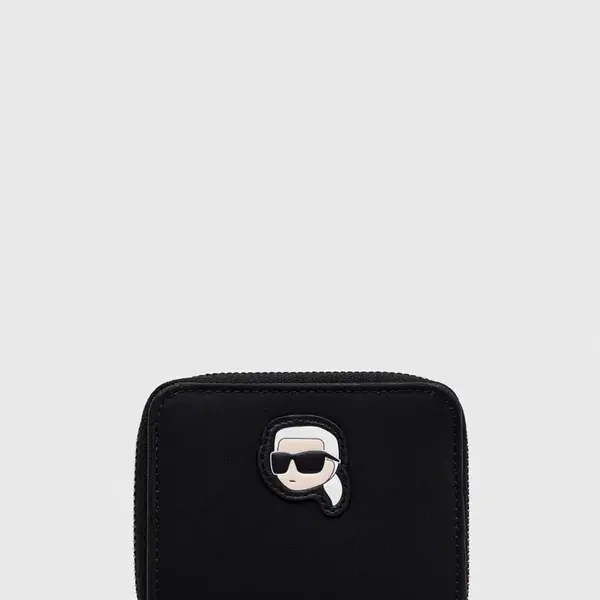 Peněženka Karl Lagerfeld černá barva