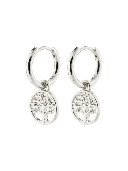 Pilgrim Náušnice 'Iben'  strieborná