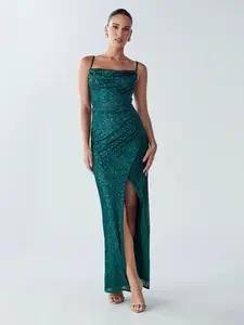 BWLDR Šaty 'Indy'  smaragdová