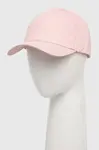 Bavlněná baseballová čepice Guess růžová barva, s aplikací, V4RZ02 WFKN0