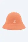 Klobouk Kangol Bermuda Casual oranžová barva, 0397BC.PEACH-PEACH.PINK