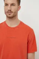 Bavlněné tričko Pepe Jeans Dave Tee oranžová barva, s potiskem, PM509231